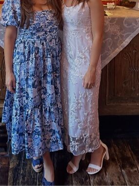 Park & Fifth white Floral Lace bridal Dress